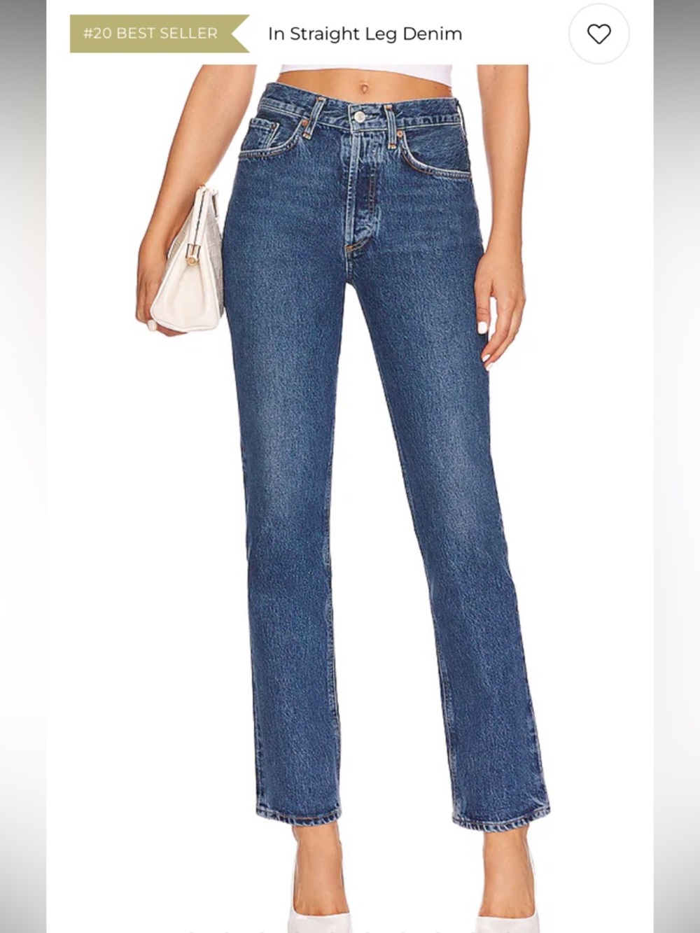 AGOLDE Lana Mid-Rise Straight Leg Jeans in Sphere wash - Picture 2 of 10